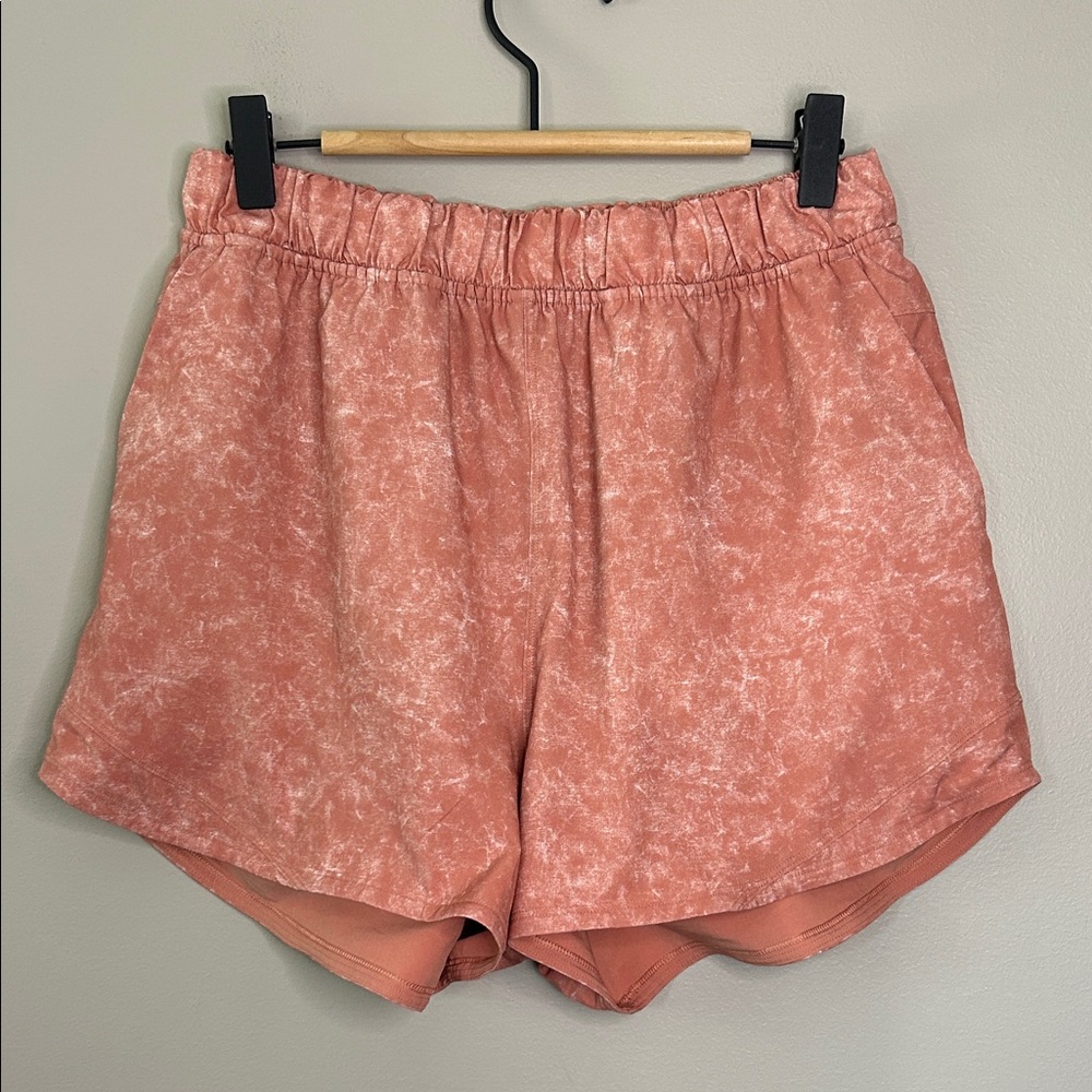 Lululemon Lightweight Pull On‎ SHR (Super High Rise) Savannah Pink/Marble Sz 6